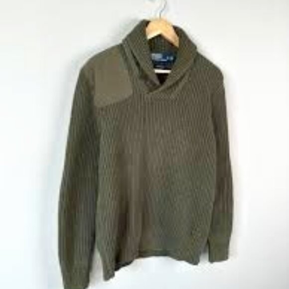 Polo Ralph Lauren Other - Vintage Y2K Polo Ralph Lauren Army Green Sweater, Size Medium